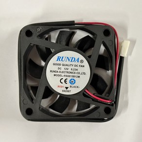 DC FAN 60mm x 15T 쿨링팬 (냉각팬) RS6015B12M, 1개