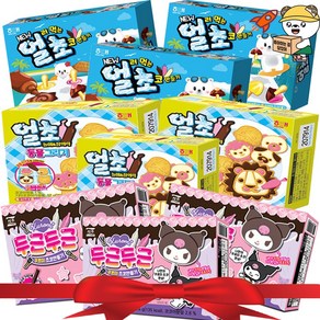 [과자몬스터] 과자만들기세트 얼초 +동물그리기 +쿠로미초코만들기, 1세트, 336g