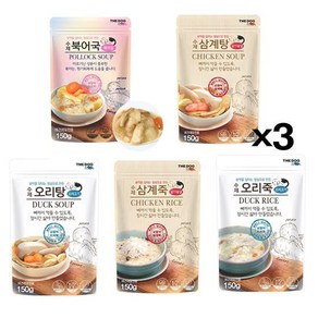 정성들여만든 수제 영양 보양식150g X3 애견 습식간식 sos*496hu, 종류:삼계죽, 150g, 3개