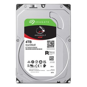 씨게이트 IonWolf NAS용 HDD, 4TB, ST4000VN006