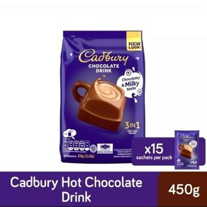 캐드버리 핫초코 코코아 Cadbuy 3 in 1 Hot Chocolate 30gx15개 Hot Chocolate Dink, 30g, 15개, 15개입