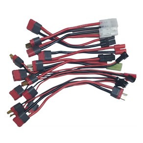 RC 아답터 딘스-T 커넥터 케이블 DEANS-T plug, 16번 딘스-T(암)-SM(암)2핀, 1개