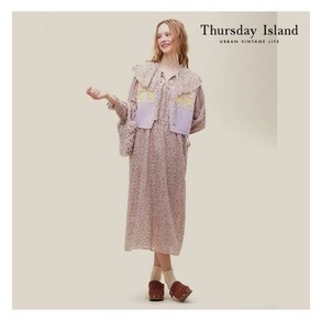 써스데이아일랜드 Thusday Island 핸드메이드 플라워 손뜨개 베스트 T226MVT133W 522079 249343 {!마감임박!}, LA2 90(M)