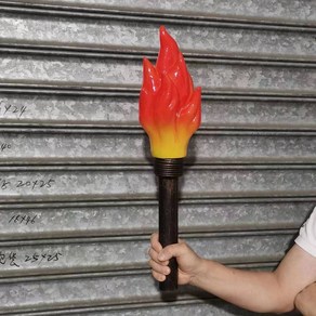 횃불 성화봉송 체육대회 기업행사 행사 LED등 행렬 횃불조명, 트럼펫 횃불 55cm