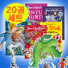 [이엔제이] 국내 발송 데이비드 윌리엄스의 세계 세트 The Wold of David Walliams 영어 원서 음원 제공, 20권세트