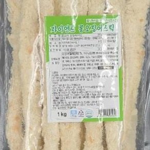 자이언트롱오징어튀김 리치 냉동 1Kg, 1개, 단품