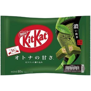 Kit Kat 일본직구 네슬레 킷캣 미니 말차 티 10입 세트, 1개