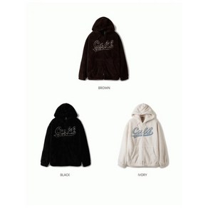 후아유 공용 시그니처 퍼플리스 패치 후드집업 Signatue Fufleece Patch Hood Zip-up WHMZE4V22U