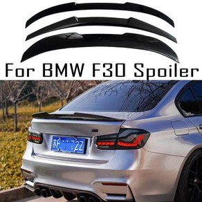 리어 스포일러 호환 BMW 3 시리즈 F30 F35 F31 M3 2013 - 2019 M4 PSM MP Po 카본 트렁크 유광 블랙, 4) MP Unpainted