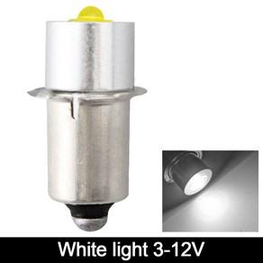 P13.5S E10 BA9S 기본 5W LED 업그레이드 전구 흰색 Maglite 손전등 6500K 3W DC6V-24V 교체 전구 횃불 작, [02] 무배 Package B, 1개