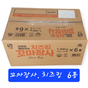 꼬마장사 치즈킹 70g, 6개