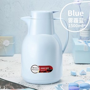 독일 진공보온 기술 EDISH 보온보냉 주전자 1.5L / 2L 5컬러, 블루, 1개