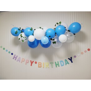 구름풍선가랜드 스카이블루 cloud balloons 만들기 세트, 블루&화이트