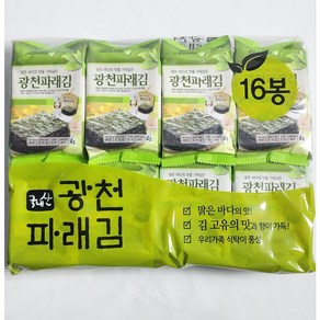 광천 파래김 도시락김 64g (4g x 16봉) x 4개