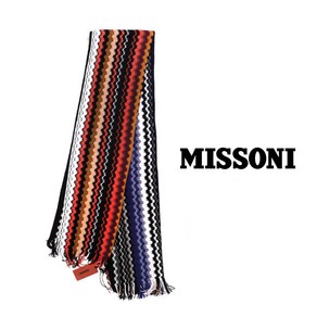 [미쏘니] MISSONI 울 뉴트로 웨이브 머플러 6687