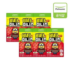 [C][풀무원] 비타미니즈 딸기 (140ml x 6입), 140ml