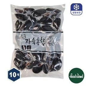 국내산 손질 세척 냉동 자숙 피홍합, 10개, 1kg