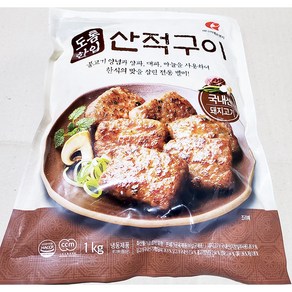 냉동 한입 고기산적 1kg 업소용 벌크 반찬 떡갈비, 1개