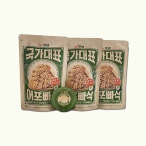 국가대표 빠삭 청양 어포 3봉 1세트, 80g, 3개