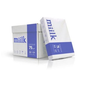 한국제지 A4 miilk 75g 500매입 복사용지 밀크 500장