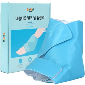 테슬테즐 발목 냉 찜질팩 스카이블루, 1개