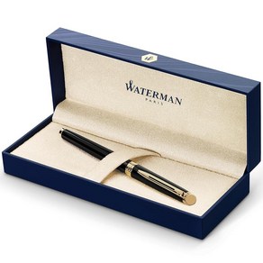 Waterman Hemisphere Black 골든 트림 만년필