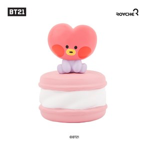 BT21 미니니 차량용 방향제 송풍구 클립 거치 타타 블랙허니향, 1개