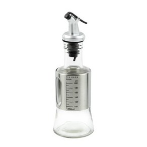 스텐 304 유리 원터치 오일병 시럽 소스 기름병, 오일병 200ml, 1개