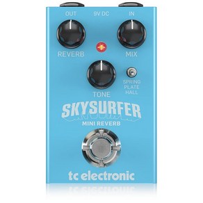 Electonic) SKYSURFER MINI REVERB Blue 티시 일렉트로닉(Tc 디지털 리버브 페달, 1개