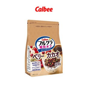 칼비 가루비 그래놀라 후루그라 당질오프 베리＆카카오테이스트 시리얼 600g