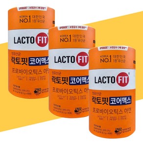 LACTO-FIT 9속 유산균 함유 락토핏 생유산균 코어맥스 신바이오틱스 포뮬러 유산균 대사산물(포스트바이오틱스 부원료), 3박스, 60정