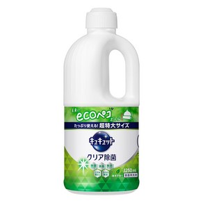 큐큣토 클리어 주방세제 녹차향 리필용, 1.25L, 1개