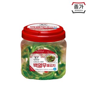 [종가] 아삭백열무물김치1.2kg(PET), 1개, 1.2kg