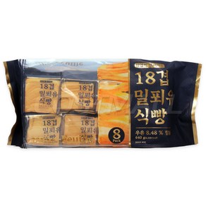 18겹 밀푀유 식빵 640g (80g x 8개) 코스트코, 8개, 80g