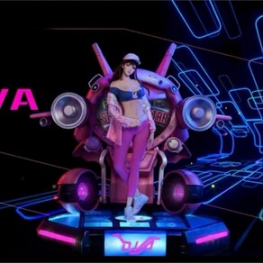 오버워치 디바 D.VA 송하나 레진 피규어, 1개