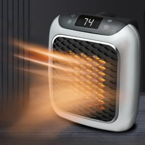 HANDY HEATER 온풍기벽걸이히터 휴대용 미니 무소음 온열기 가정용 벽걸이 온풍기, 푸른 색, 리모콘으로