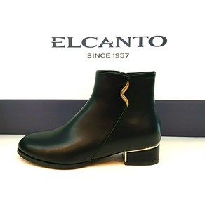 엘칸토 ELCANTO [특가세일] 여성앵클부츠 가볍고 볼 넓은 여성부츠 3CM 블랙 스웨이드(블랙)