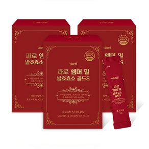 비웰 파로 엠머 밀 발효효소 골드S 3g x 30포, 3박스, 90g