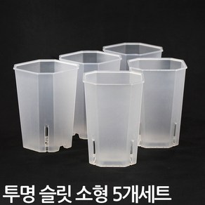 플라스틱 투명 사각 슬릿 롱화분 대형 5개세트 - 슬릿분 플분 플라스틱화분 인테리어화분 거실화분 매장화분 중형화분 대형화분 원형화분 모스그린, 5개