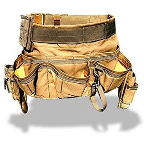 아틀라스 46 Mississippi Tool Pouch 툴 앞치마 공구 앞치마 툴벨트, 브라운, 1개