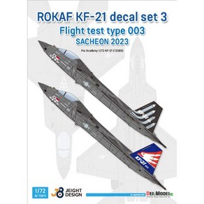 JD72011 1/72 ROKAF KF-21 보라매 Decal set 3 - Flight Test No.003 Sacheon 2023 for Academy