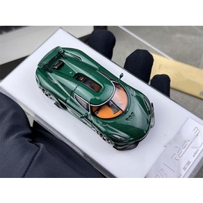 TPC 1/64 Koenigsegg Regea 카본 그린 합금 자동차 모델, 상품, 1개