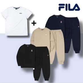 [인기상품/빠른출고] 휠라 FILA 키즈 맨투맨 + 반팔티 + 조거팬츠 세트 트레이닝 데일리 바지 긴팔 남아 여아 아동 초등학생 추천