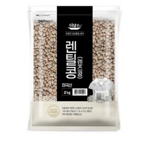 더담은 렌틸콩 렌즈콩, 2kg, 4개