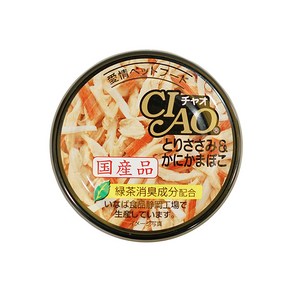 이나바 챠오 화이티 캔 닭+게 85g (C-13)