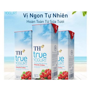 TH TRUE YOGURT 딸기맛/베트남 요거트, 180ml, 4개, 180ml