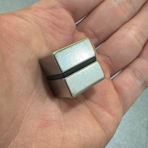20*20*10 네오디움 사각자석 NS 지름 20mm x 20mm x 10mm [유리], 2개