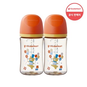 더블하트 모유실감 3세대 트윈팩 240ml 서커스베어