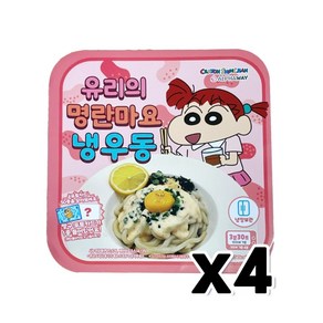 짱구 유리명란마요 냉우동 포토카드 랜덤 1종 283g x 4개