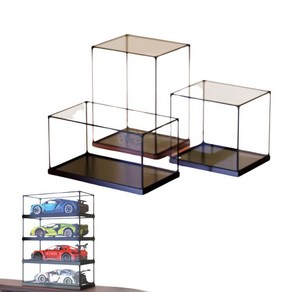 전시용 아크릴 케이스 투명 피규어 장식장 보관함 상자 진열대 쇼케이스 가로 50cm, 높이 15cm, 1개